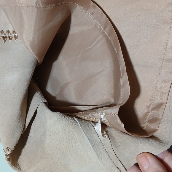 🤎 AREA Runway Patchwork Suede Crochet Skirt | Boho 70s Vintage Revival Size 10 - Picture 9 of 13